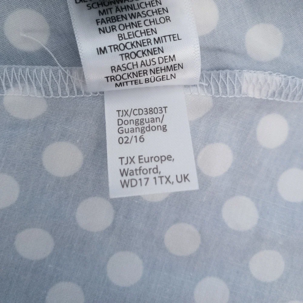 Savannah Dress Girls 4T‎ Blue Polka Dot Sleeveless A-Line Cotton NWT
